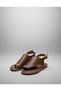 Cego Women's Gold Ring Detailed Black Flip-Flop Sandals - Soft and Comfortable for Daily Wear - 7