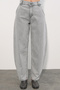 6689 Women's High Waist Baggy Jeans - Gray - 2