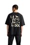 Men's Oversize Dog Love Printed T-Shirt 100% Cotton Relaxed Fit Casual Wear Modern Stylish Comfortable