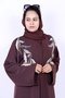 Elegant Leaf Embroidered color Abaya - 5