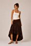 Asymmetrical Cut Boho Maxi Skirt - 2
