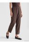 Lcwaikiki Classic Brown Elastic Waist Modal Blended Women's Pants - 2