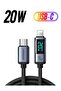 PD USB C To Lightning Digital Display Cable Fast Charging Data Transfer Power Delivery For iPhone 14 13 12 11 Pro Max XR Black