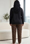 Leopard Patterned Embroidered Cotton Lycra Large Size Oversized Knitted Pajama Set26240915 - 3