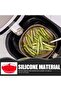 Silicone mold for air fryer, with handle, heat resistant, blue. - 3