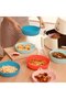 Silicone baking tray 2-piece set, suitable for air fryers and ovens, reusable, pink. - 4