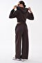 Women's Zipper Detailed Hooded Modal Set 265055 - - 5