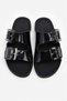 Jelly Pop Transparent Double Buckle Detail Women's Beach Slippers - 3