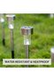 Pack of 10 waterproof stainless steel outdoor solar lights for patio, lawn, yard and landscape (white) - - 4