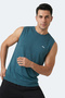Herofit in Men's Sleeveless Petrol Undershirt - 5