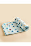 Blue Printed Sherpa Blanket - 4