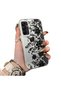 Samsung Galaxy A15 4G/5G Compatible Elegant Black Lace Flower Pattern Case, High Quality Case - 2