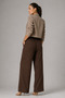 Women's Palazzo Pants High Waist Elastic Waistband Wide Leg Lightweight Summer Fabric Pants - 4