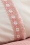 Single Kopanaki Lace & Tassel Pique Set 3 Pieces - 100% Cotton - 160X230 cm - Powder - 3