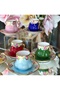Porcelain Hand Painting Saray Series Firfir Coffee Cup Set - 2