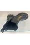 Genuine Leather Patent Leather Elastic and Zippered Boots Women's Shoes - 4