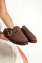 Women's Suede Orthopedic Sole Adjustable Buckle Daily Comfortable Stylish Thick Sole Sabo Slippers - 5