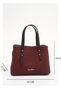 Benetton Women's Handbag Burgundy-Brown Bnt1942 - 5