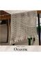 Table Runner, Coffee Table Cover with French Lace Detail, Authentic, 40 X 140 Cm, Cream - 4