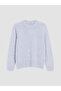 Lcw Everyday Blue Crew Neck Women's Knitwear Sweater - 5