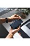 محفظة بطاقات جلدية مانعة لتقنية RFID مع حامل بطاقات منبثق وحجرة للأوراق النقدية، وحامل بطاقة الهوية. - 3