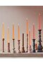 Pink Spiral Taper Dinner Candles Conical Stick Candles Wax Unscented Dinner Candle Dripless for Home - 2