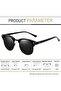 Foldable Rectangular Sunglasses for Men and Women Uv Protection Classic Sun Glasses - 4