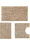 U-Shaped Toilet Bath Mat Sets 3 Piece, Non Slip, Extra Absorbent, Bathroom Rugs and Mats Sets