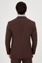 Straight Slim Fit Mono Collar Punto Stitched Men's Suit with Pocket Bag Coffee - 45479.26Y - 6