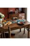 This 72-inch long table runner features tassels, a tropical rainforest embroidery pattern, and is a beautiful dressing table runn... - 2