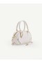 White Shk 339 Faux Leather, Zippered, Trok, Heart Charm Detailed, Women's Hand, Arm and Shoulder Bag - 2