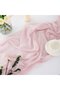 Two chiffon table runners, bohemian-style wedding table decorations, 75x300 cm - purple - 4