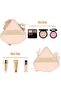 Triangular Powder Puff Makeup Sponges 8Pcs-Beige&Black - 2