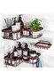 YASONIC Corner Shower Caddy, 3-Pack Adhesive Shower Caddy with Soap Holder and 12 Hooks, Rustproof S