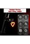 Heart-shaped red rechargeable taillight. - 3