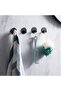 Black self-adhesive wall hooks (9-pack) - Stainless steel bathroom hooks - Self-adhesive hooks suitable for kitchens, bathrooms, and bedrooms - 4