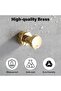 Self-adhesive hooks - Sturdy wall hooks - Towel hooks for bathrooms, kitchens, doors, and cabinet walls - Brass - 5-pack (gold) - 2