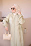 Olive Elastic Sleeve Zipper Cap - 3