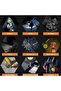 Rechargeable Flashlight With Folding Stand and Carabiner Have 7 Light Modes, Screwdriver Set, Bottle - 4