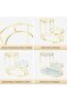 Makeup Organizer Shelf, 3 Tier Cosmetic Storage Basket with Removable Tray, Vanity Organizer Rack Ba - 3