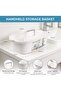 2-Pack Large Cleaning Caddy with Handle - Multipurpose Plastic Supply Organizer Bucket, Port - 2