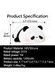 Children's Night Light,Cute Panda Night Lamp,USB Rechargeable Touch Control Silicone Panda - 2