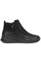 Kimsita Genuine Leather Non-Slip Flat Sole Orthopedic Women's Boots Black - 3