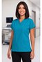 Women's V-Neck Bat Sleeve Beige, Stone, Turquoise, Cobalt Blue, Lycra Belinda Scrubs Nurse Single Top - 7