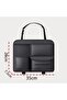 Car Backseat Organizer, PU Leather Car Seat Back Storage Bag with Tissue Box and 4 Compartmen - 2
