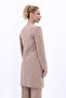 Zero Collar Plain Long Jacket-Stone - 4