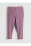 Lcw Baby Ecru Crew Neck Baby Girl Sweatshirt and Leggings - 5