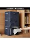 Large Storage Bags, 24L Foldable Closet Organizers with Clear Window & Durable Handles, Thic - 6