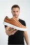 Zrk-Derix2 Exclusive Genuine Leather Tan Men's Casual Shoes - 4