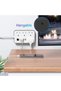 سلك تمديد الطاقة بطول 5 أمتار، مقبس طاقة عالمي 4UK مع 3 منافذ USB ومنفذ PD من النوع C، 4 مخارج مع حماية من الحمل الزائد - 6